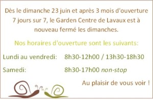 Fin ouverture printemps